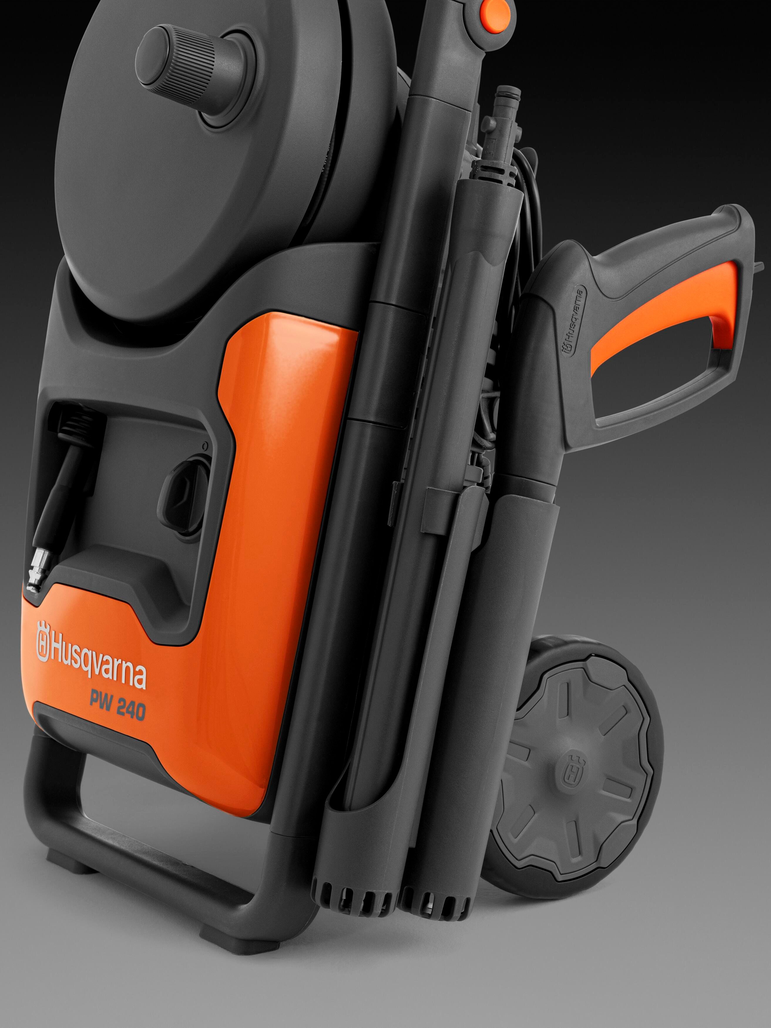 Husqvarna Hochdruckreiniger PW 240, 140 bar, 465 l/h Durchfluss, 8 m UltraFlex-Hochdruckschlauch – Bild 3 von 5