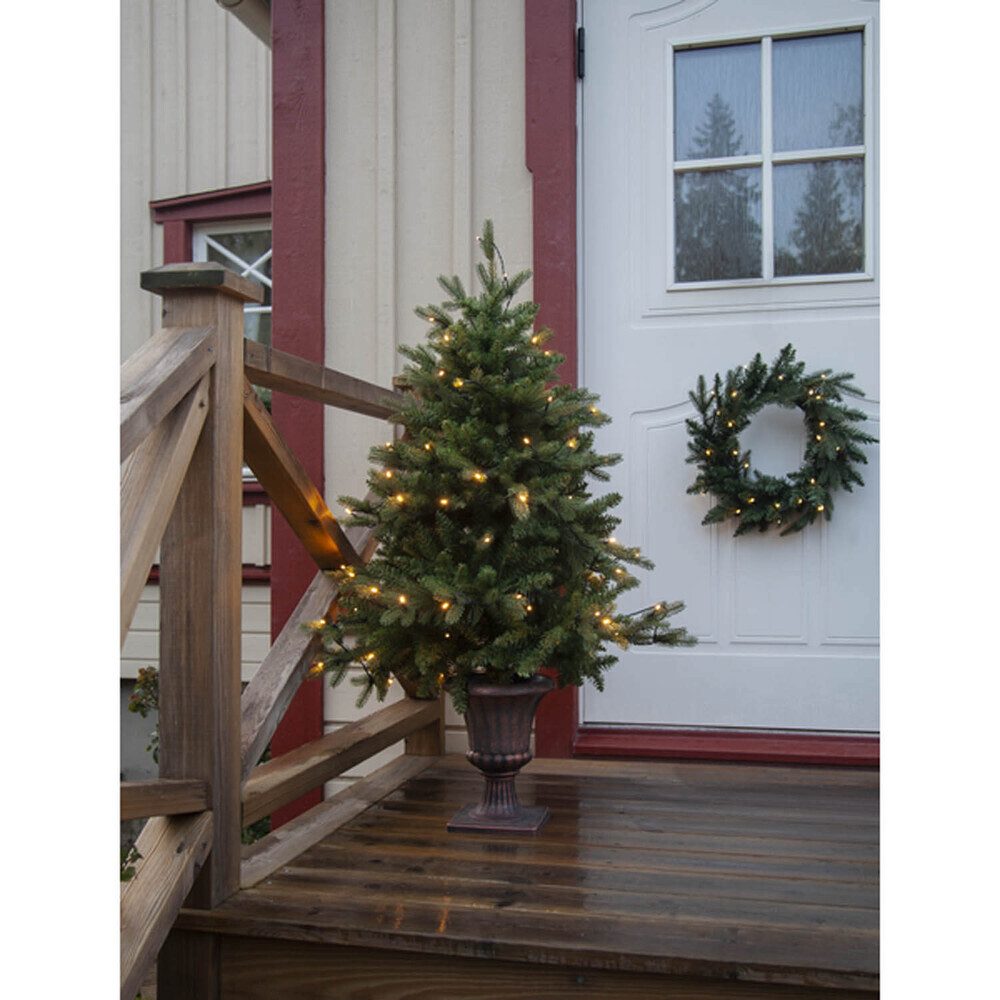 STAR TRADING LED Baum "Byske" grün, warmweiß, 102lm, 800x800mm, wassergeschützt, warmweiß