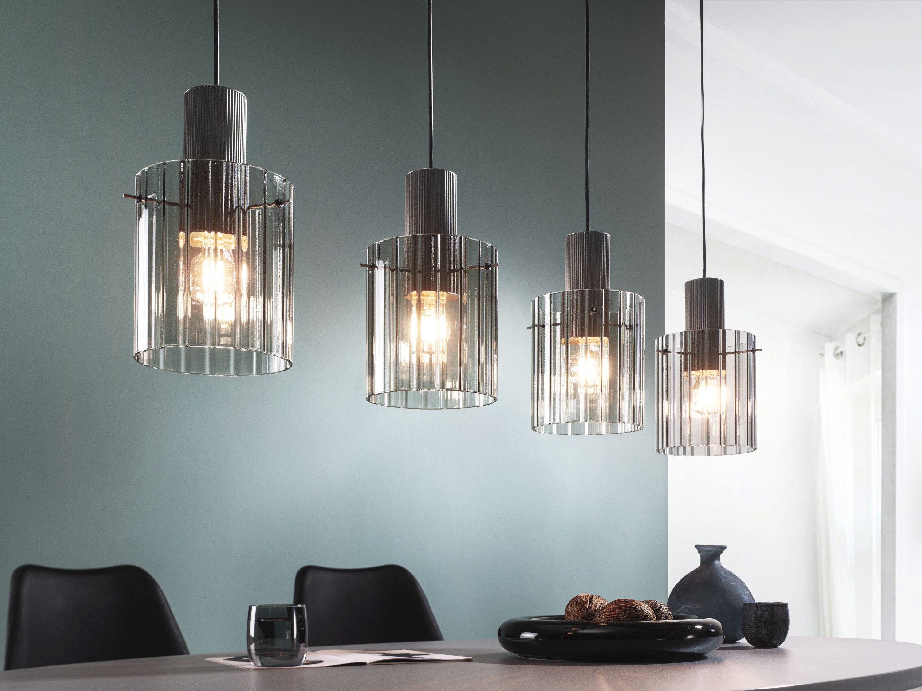casa NOVA Pendelleuchte casa NOVA Pendelleuchte RONJA LBH 18x108x150 cm silber Hängelampe
