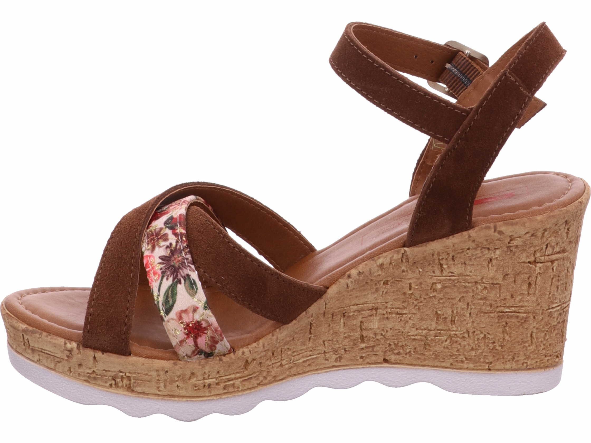 s.Oliver Keilsandalette echtes Leder