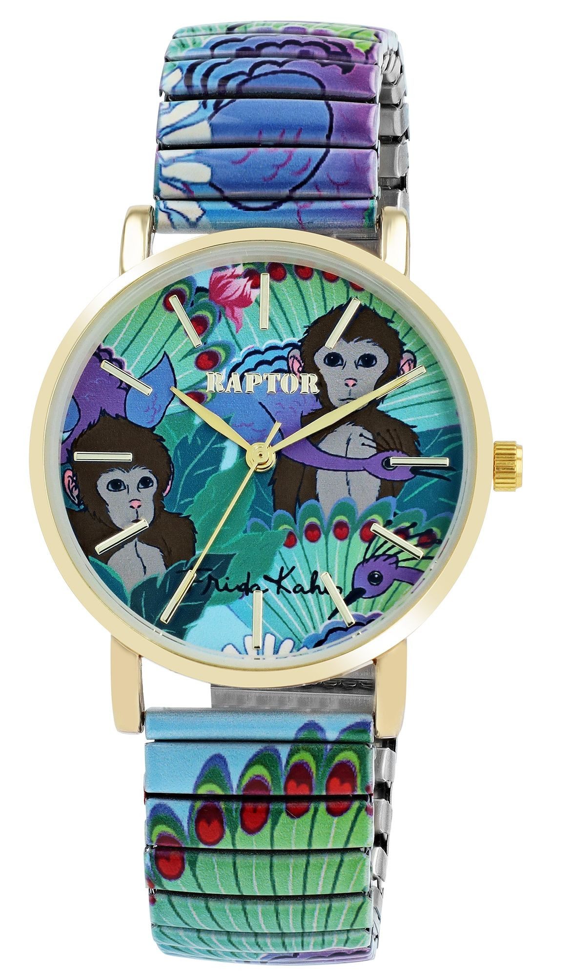 Raptor Quarzuhr Frida Kahlo Edition mit Edelstahlzugband, 3 ATM, inkl. günstig online kaufen