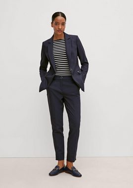 Comma Blusenblazer Taillierter Blazer in Baumwollmix