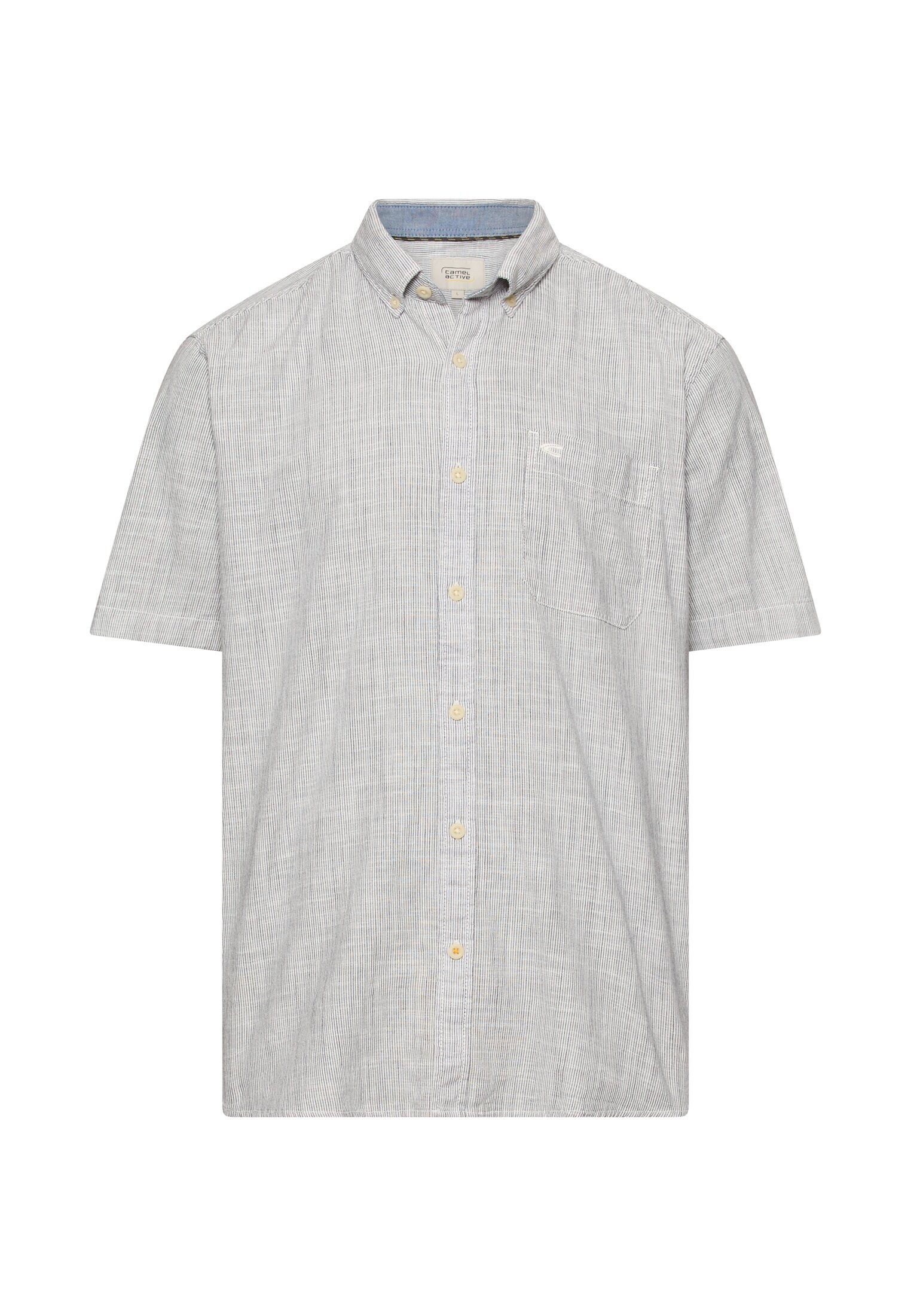 camel active Kurzarmhemd mit Button-Down-Kragen günstig online kaufen