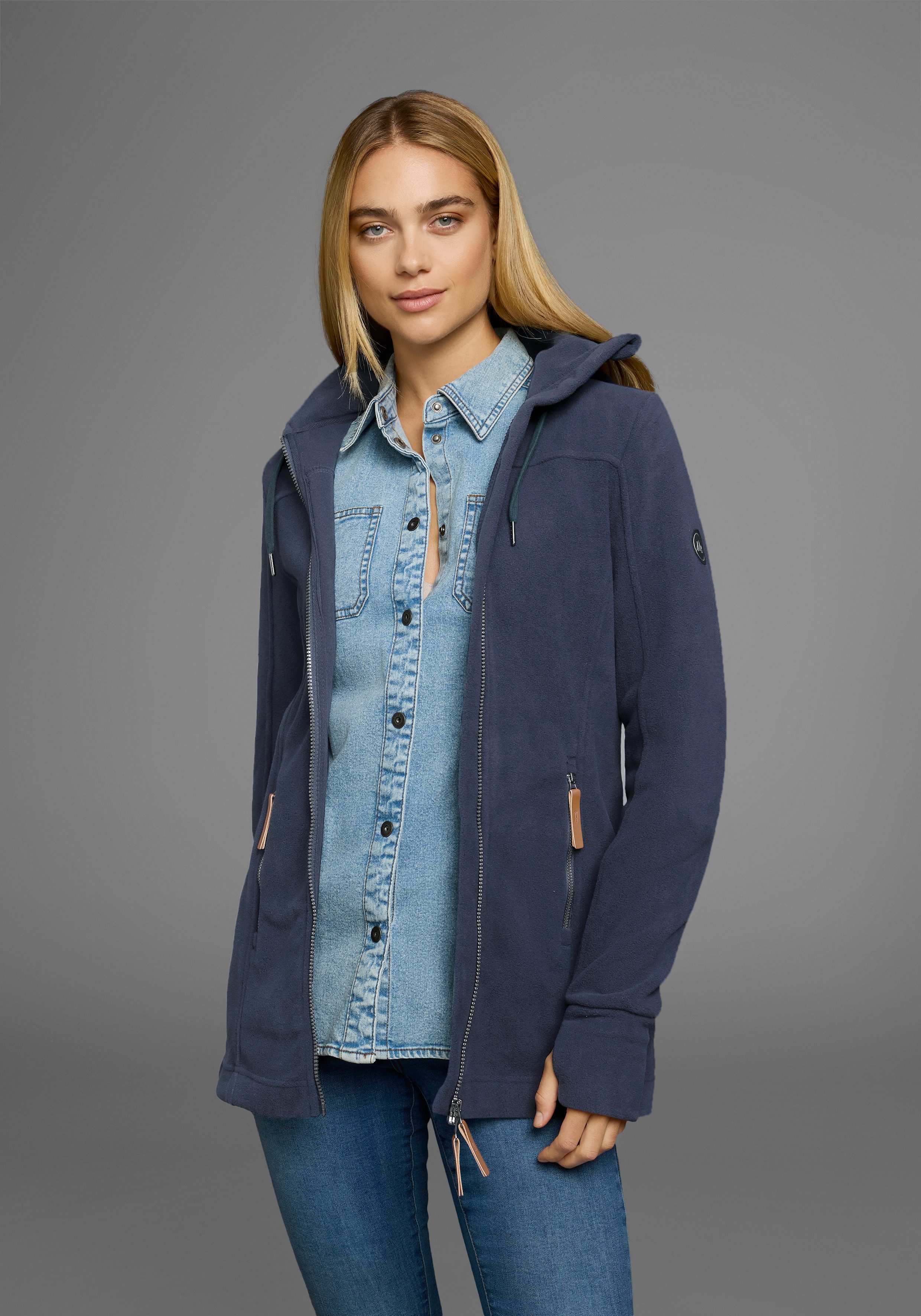 Polarino Fleecejacke aus Fleece, atmungsaktiv, schnell trocknend – Bild 4 von 5