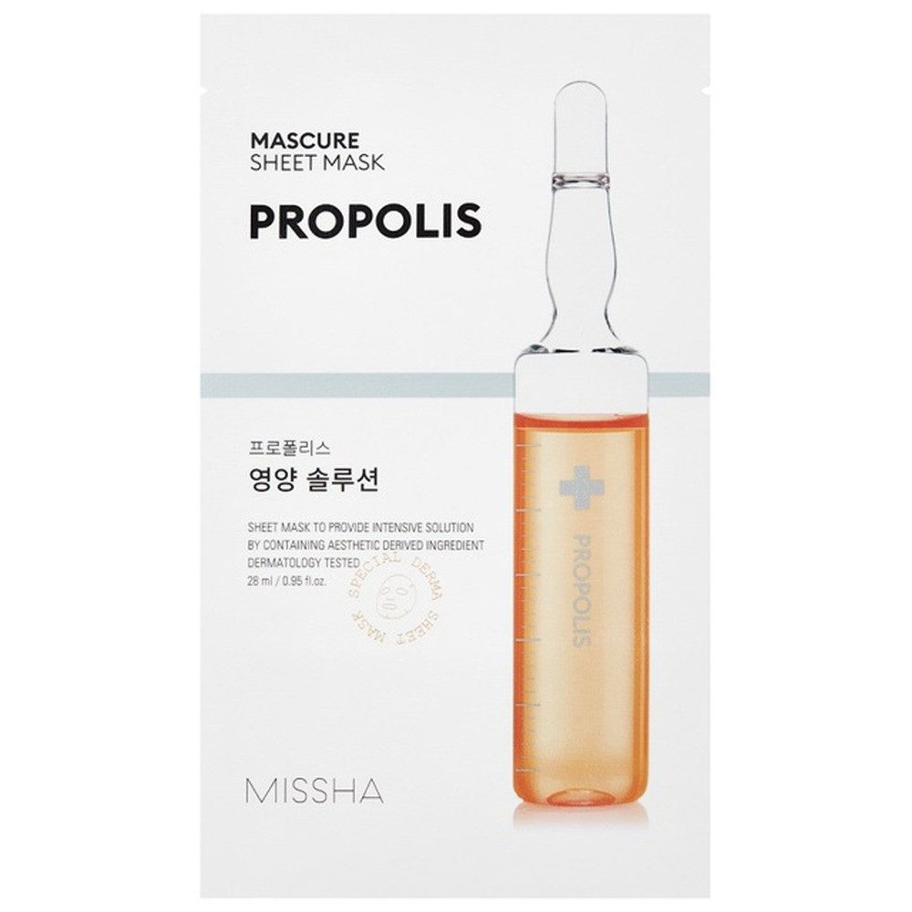 Missha Tuchmaske MISSHA Mascure Ernährung Lösung Blatt Maske Propolis