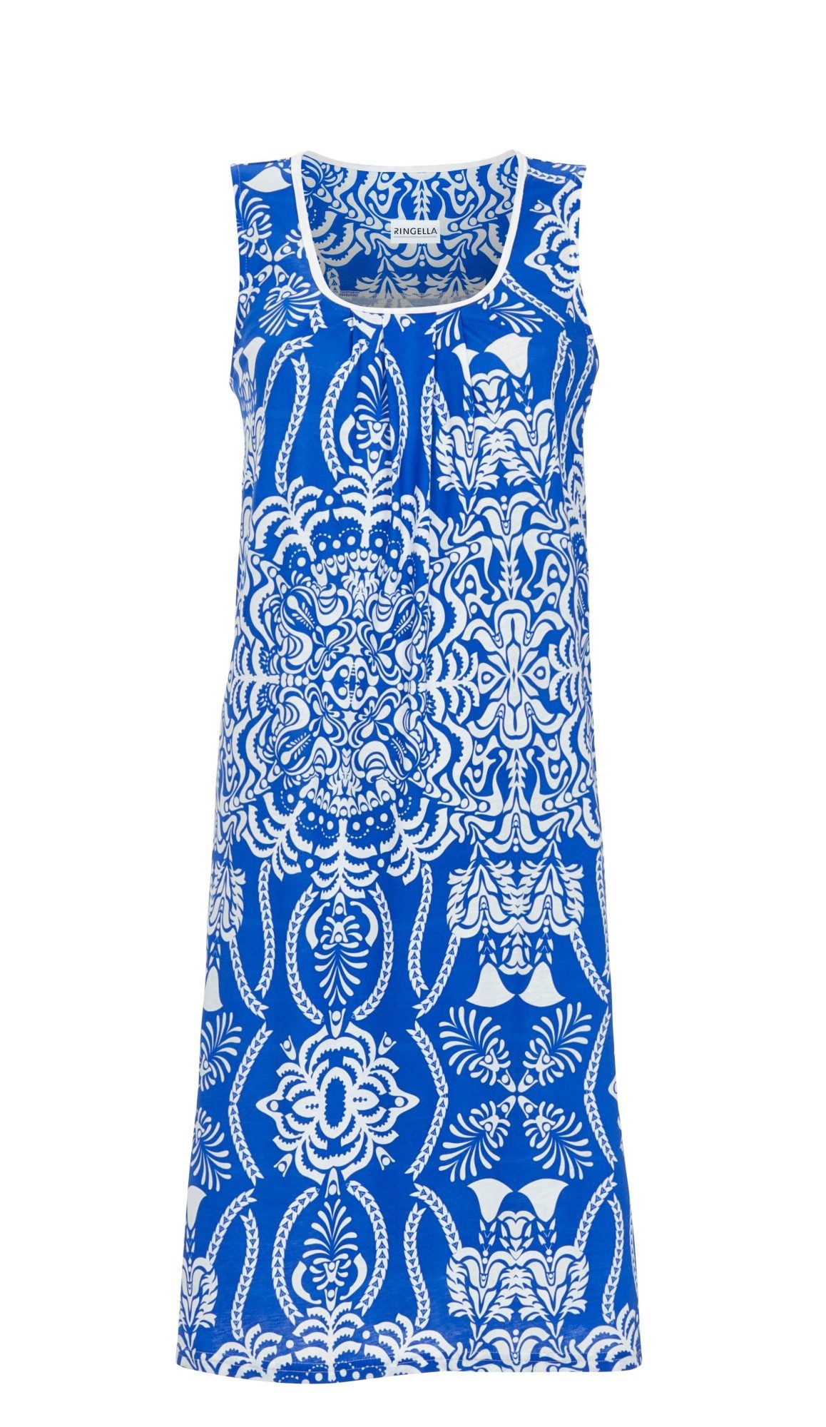 Ringella Sommerkleid im Ornament-Alloverprint mit Biesen am Ausschnitt aus günstig online kaufen