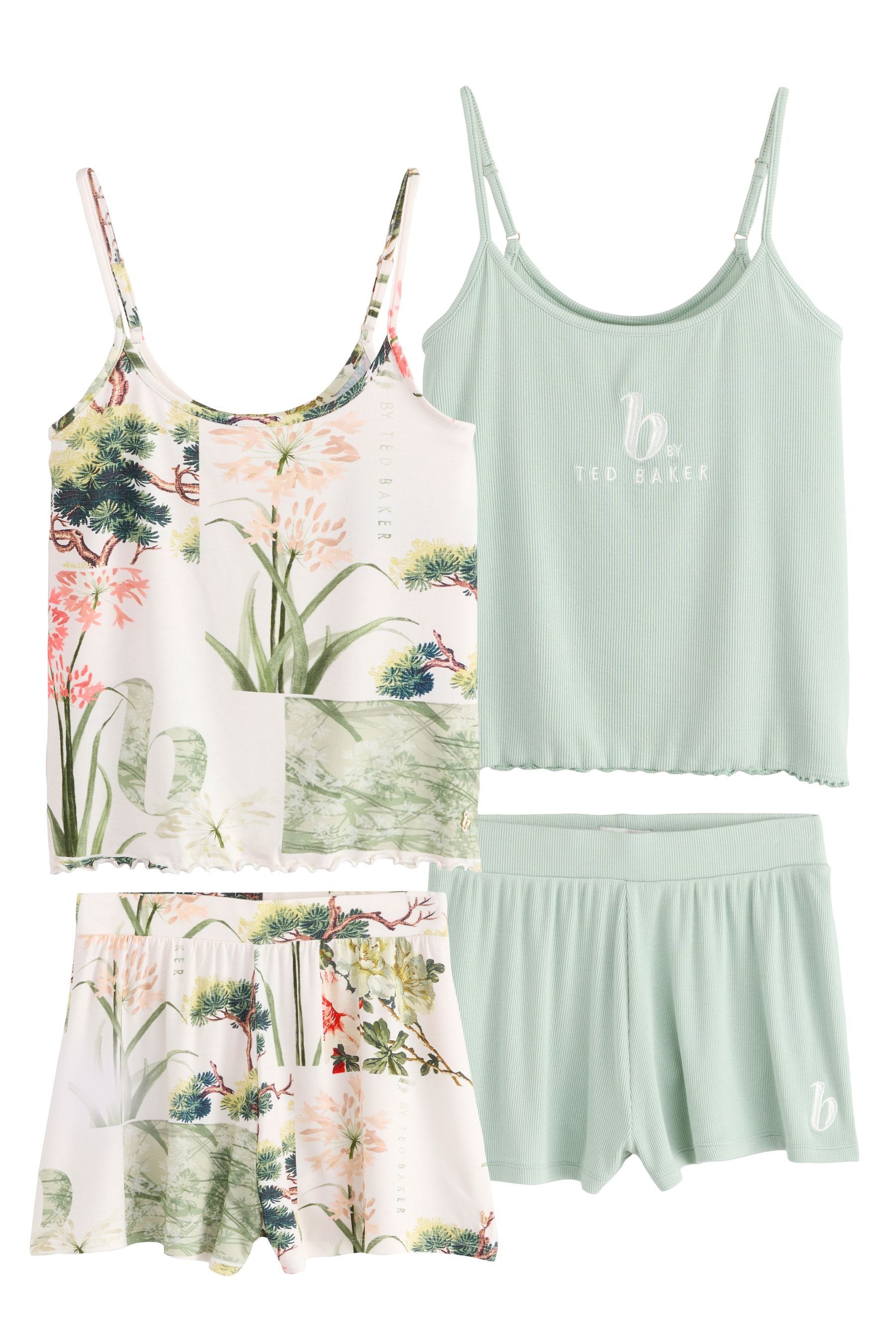 B by Ted Baker Pyjama B by Ted Baker 2er-Pack Viskose-Shorts, Leo-Print (4 günstig online kaufen