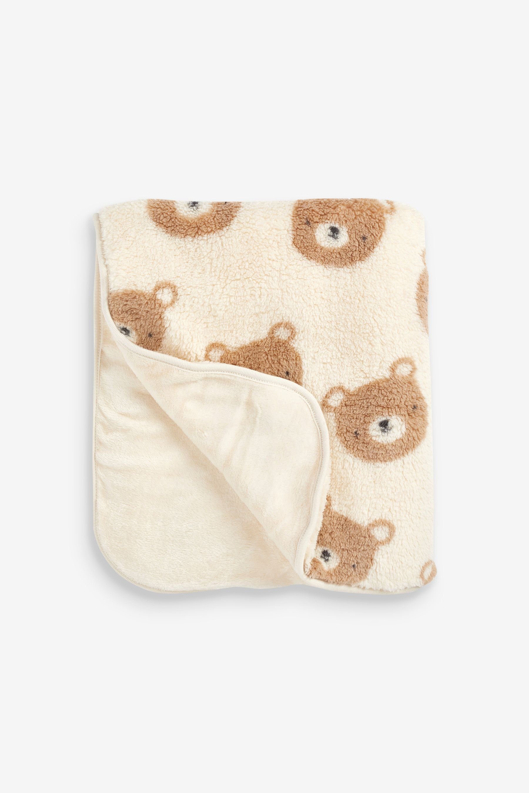 Babydecke Baby Fleece-Decke, Next Caramel Brown Bear