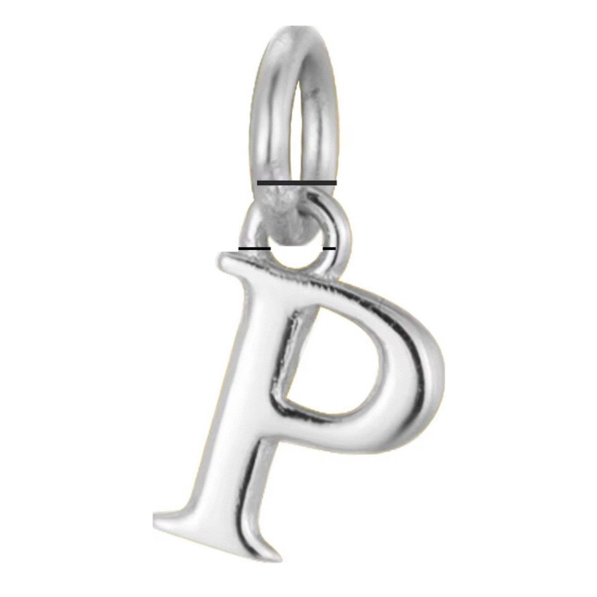 Buchstabenanhänger Silberkette Buchstabenanhänger " P " Kette mit Buchstaben Anhänger P
