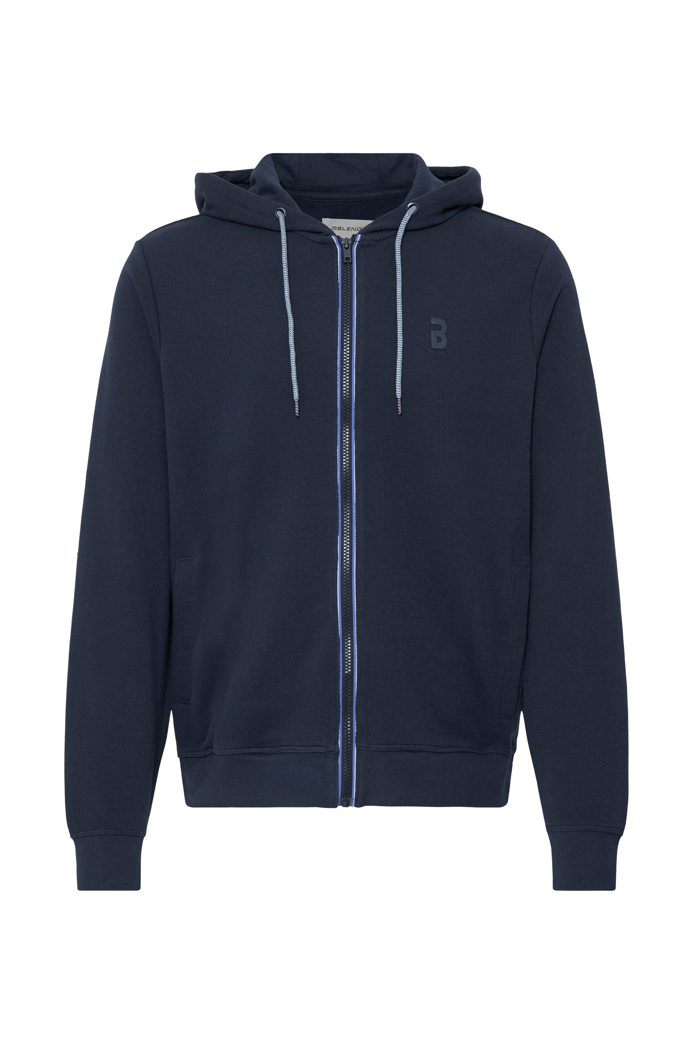 Blend Kapuzensweatshirt BHJUMA PIQUE ZIPP SWEAT mit Reißverschluss, aus Baumwolle und Polyester, Regular Fit – Bild 5 von 5