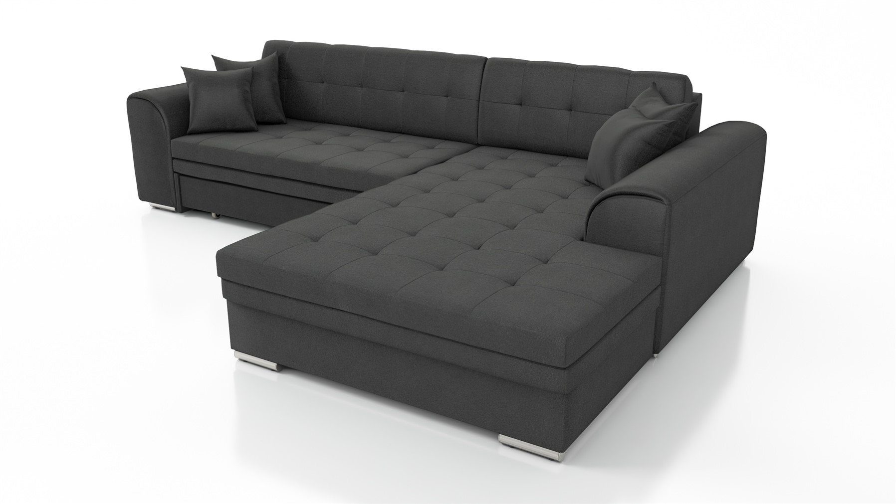 Fun Möbel Ecksofa Couchgarnitur SARRA Kunstleder/Stoff günstig online kaufen