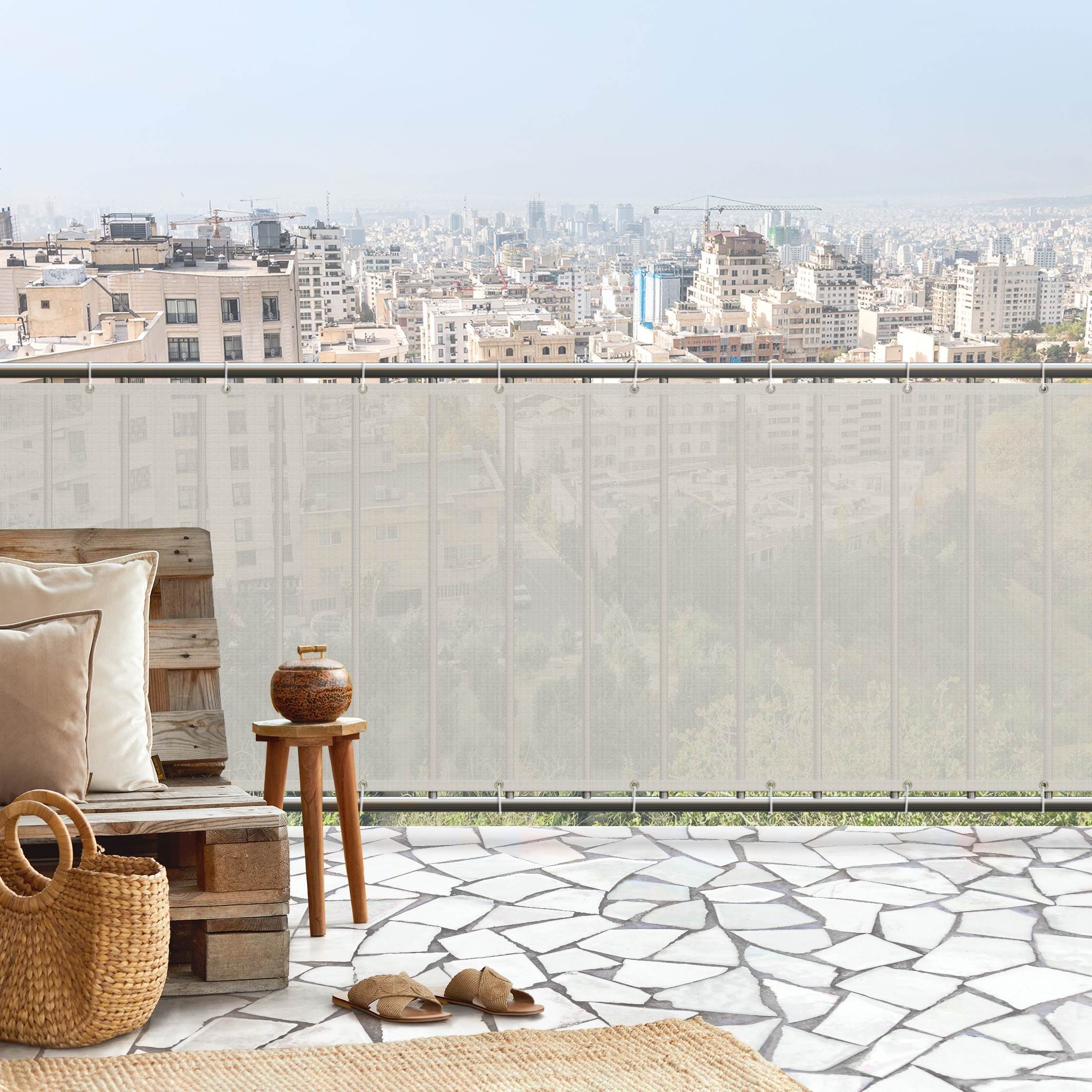 Bilderdepot24 Balkonsichtschutz Sichtschutz Balkon Einfarbig Modern günstig online kaufen