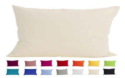 Kissenbezug »Basic«, beties, Kissenhülle ca. 40x80 cm 100% Baumwolle in vielen kräftigen Uni-Farben (natur)