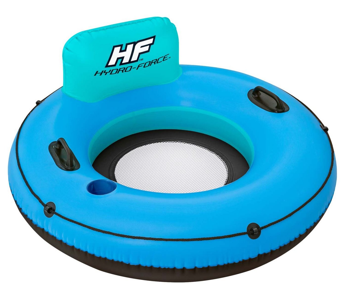 Bestway Luftmatratze Bestway 43108 - Schwimmring mit Rückenlehne White Cap Rider Ø 135 cm