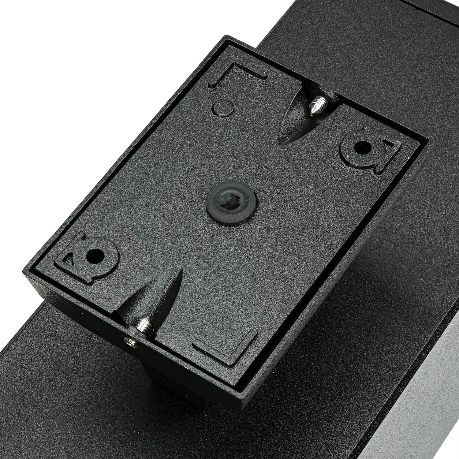 Licht-Erlebnisse Außen-Wandleuchte ONTARIO, ohne Leuchtmittel, Up Down Fassadenstrahler Schwarz H: 30 cm 2x E27 IP54