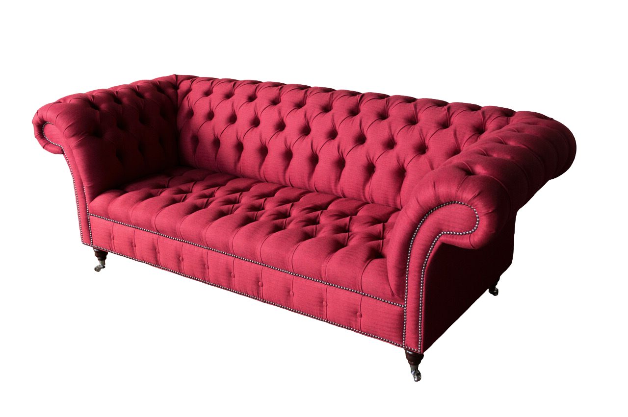Wohnzimmer Chesterfield-Sofa, Klassisch JVmoebel Sofas Dreisitzer Chesterfield Design Sofa