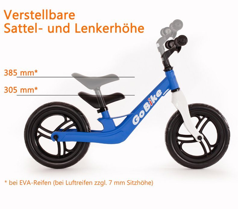 blau/weiß GoBike Bachtenkirch Laufrad