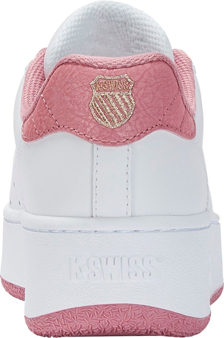 Sneaker weiß-rosa Classic PF Platform K-Swiss
