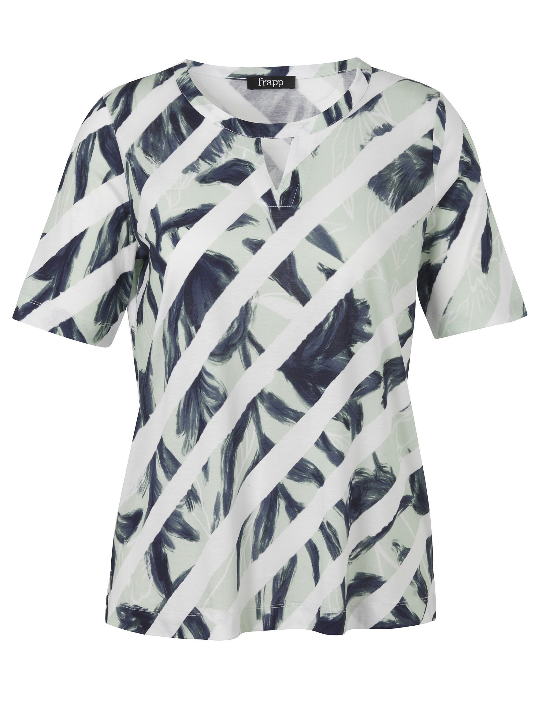 FRAPP Kurzarmshirt (1-tlg) Große Größen