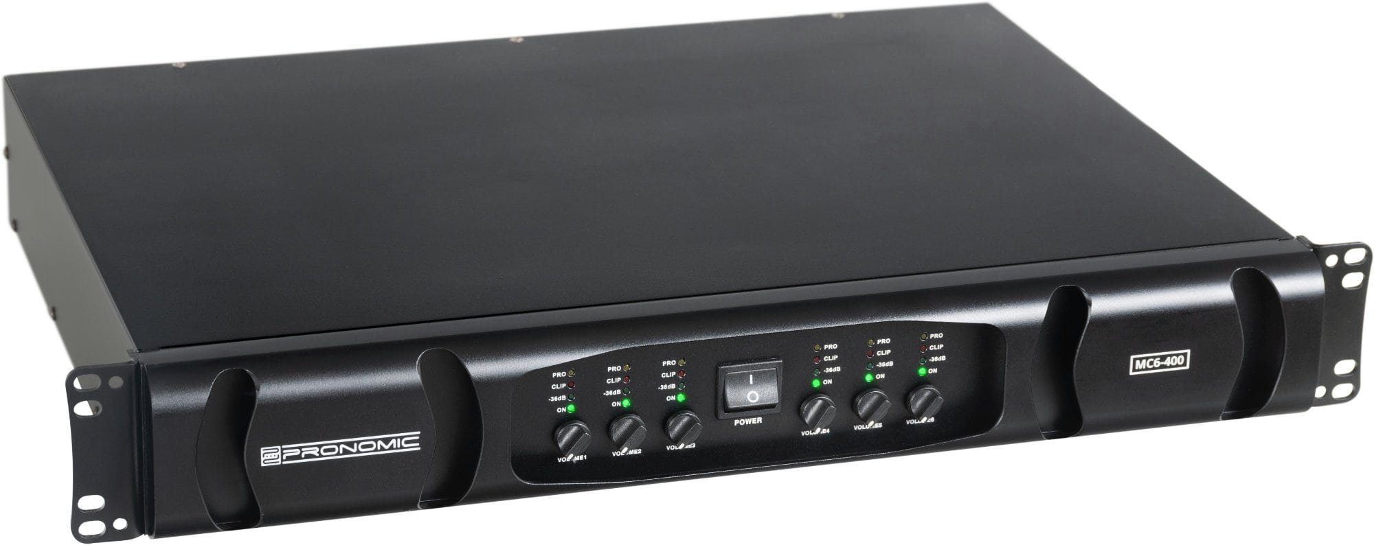 Pronomic MC6-400 Watt 6, Schaltung Endstufe 6x Grenzfrequenz) 600 Endstufe einstellbarer Kanäle: 3600 & W, (Anzahl flexibler mit Audioverstärker