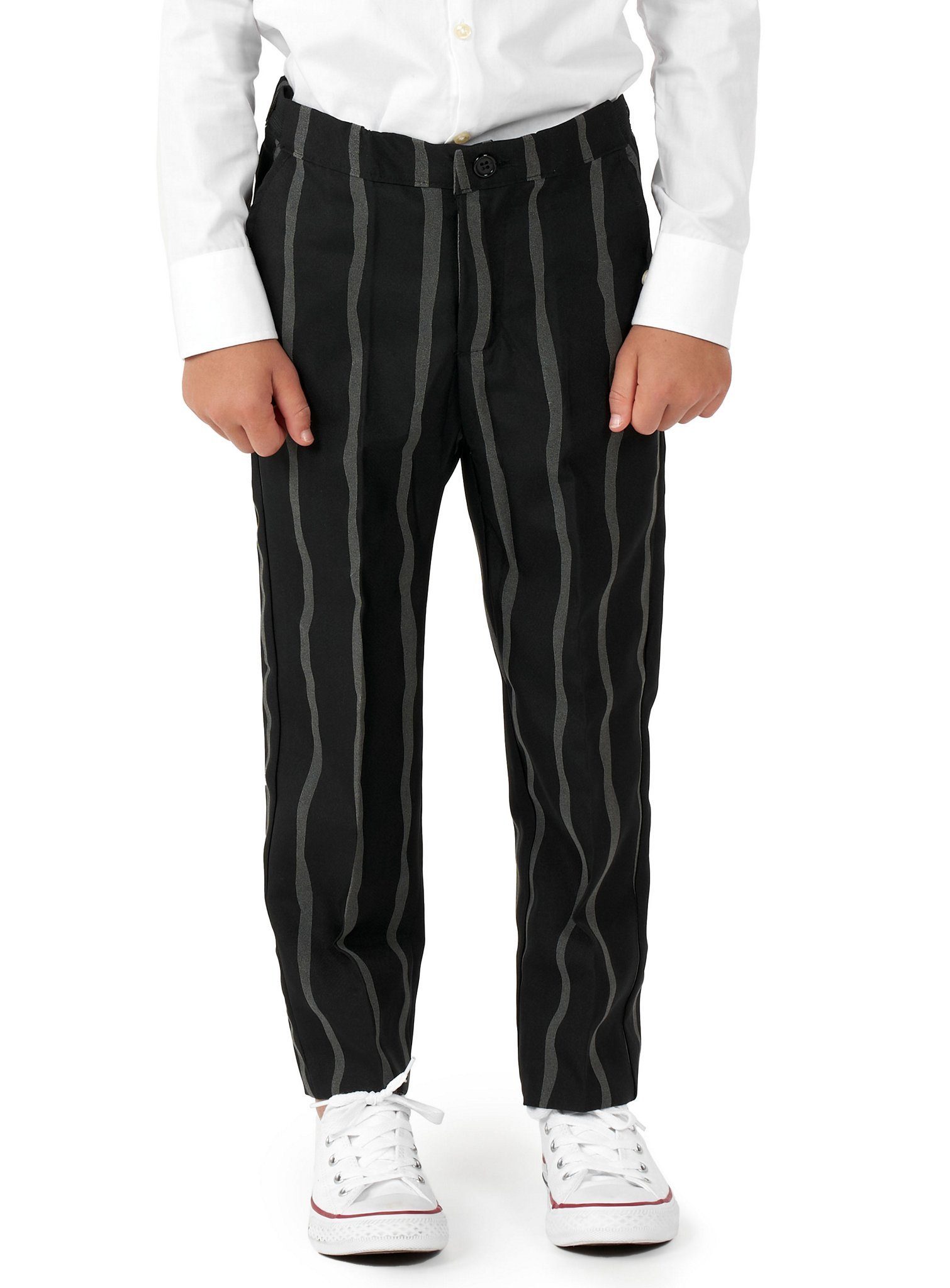 SuitMeister Party Suit SuitMeister Boys Glow in the Dark Striped Suit, For road-safe gentlemen: elegant suit with glow-in-the-dark effect