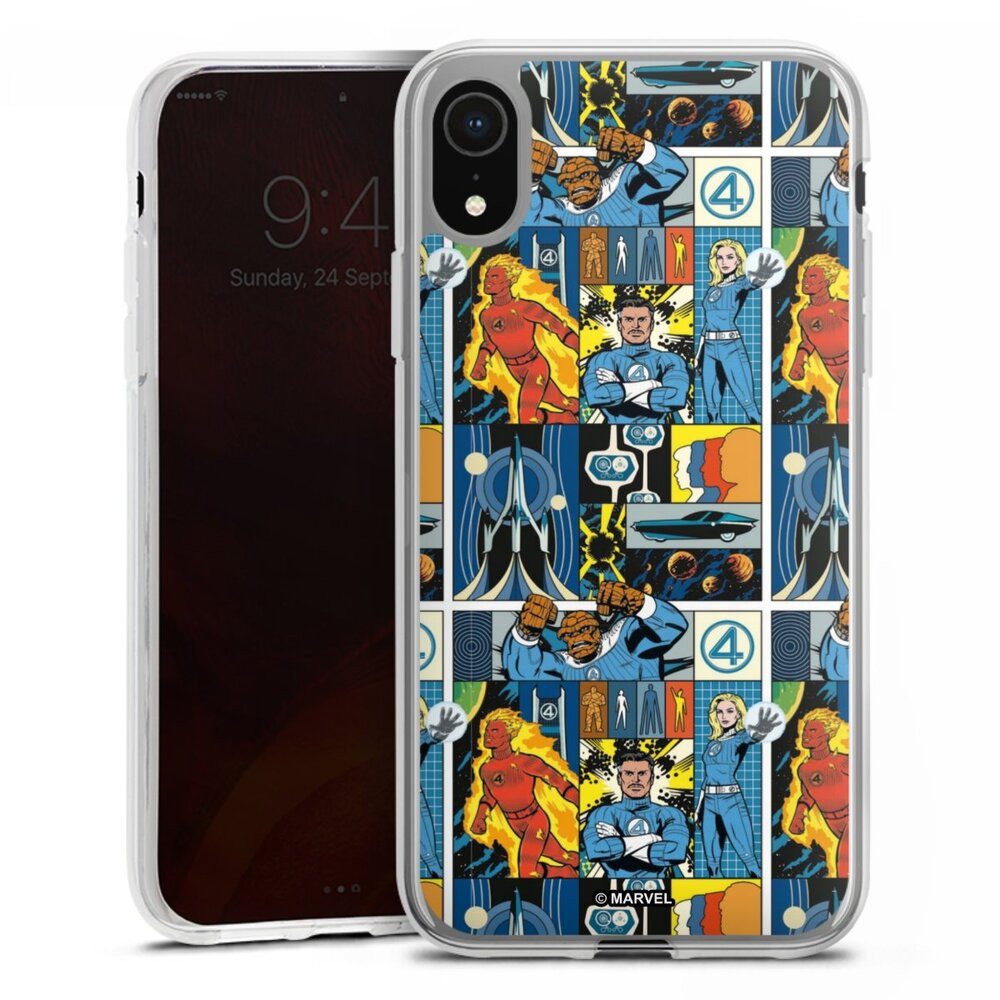DeinDesign Handyhülle Marvel The Fantastic Four Offizielles Lizenzprodukt, Apple iPhone Xr Silikon Hülle Bumper Case Handy Schutzhülle