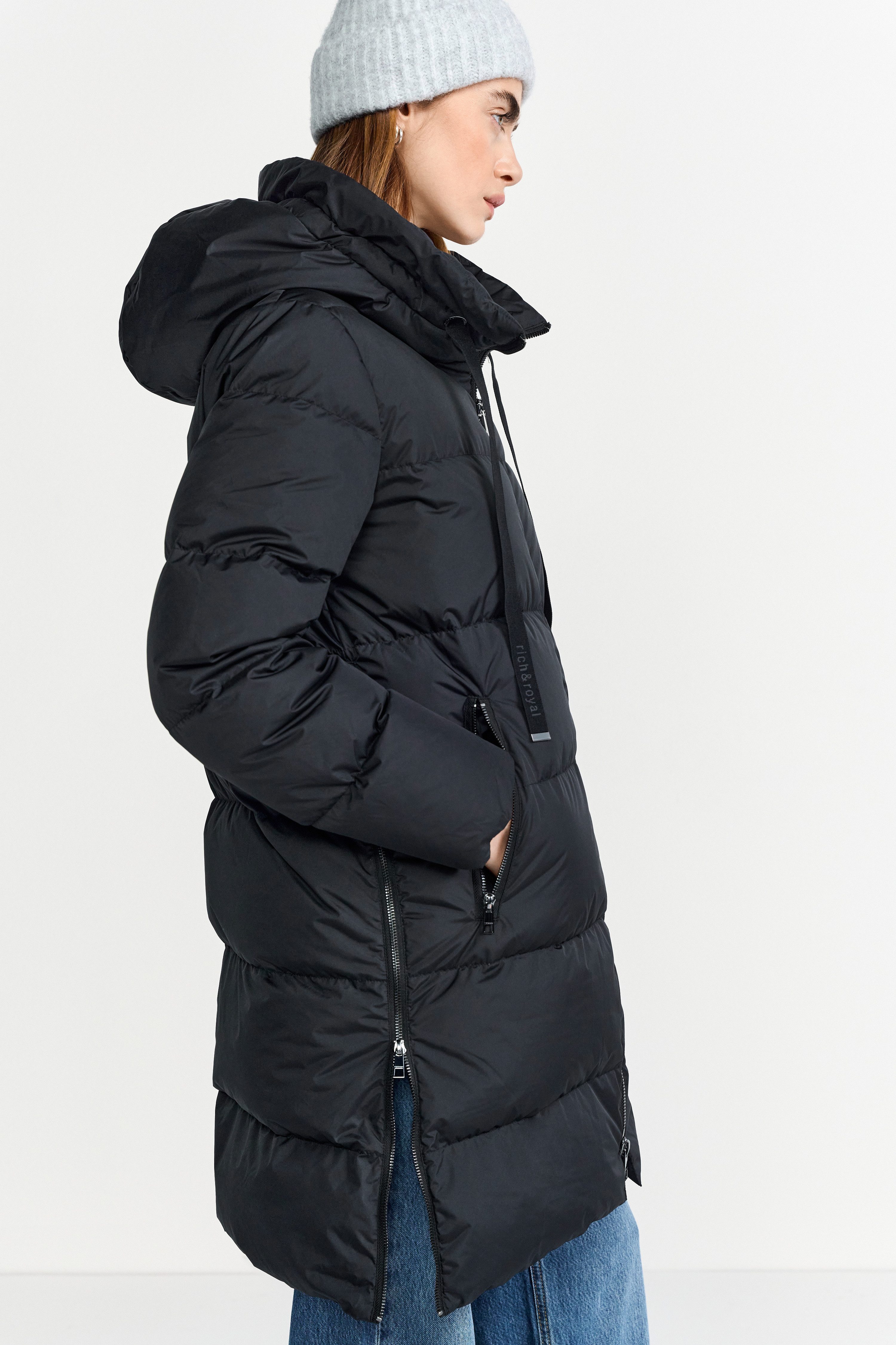 RICHROYAL Steppmantel oversized, mit Reißverschlüssen an den Seiten, Winter günstig online kaufen