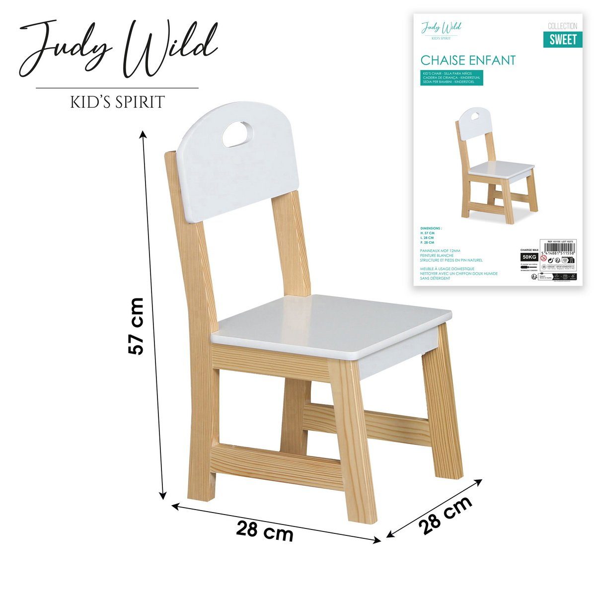 Judy Wild Kinderstuhl Kinderstuhl Kinder-Stuhl (max. günstig online kaufen