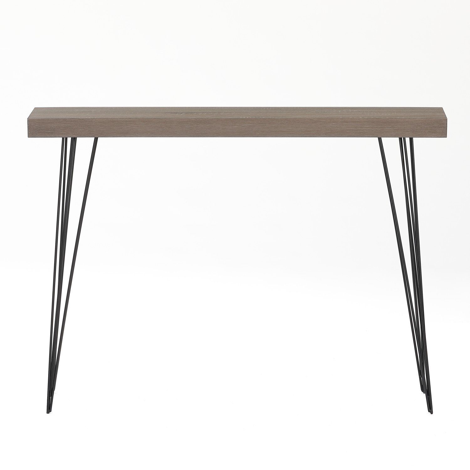 Couchtisch Konsolentisch "Hestia", 110x25x80, moderne Eichen-Optik braun