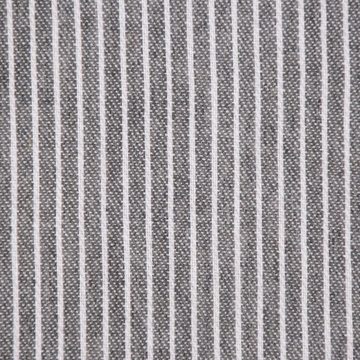 SCHÖNER LEBEN. Stoff Bekleidungsstoff Baumwoll-Mischung leichte Webware Rayus Streifen grau, atmungsaktiv