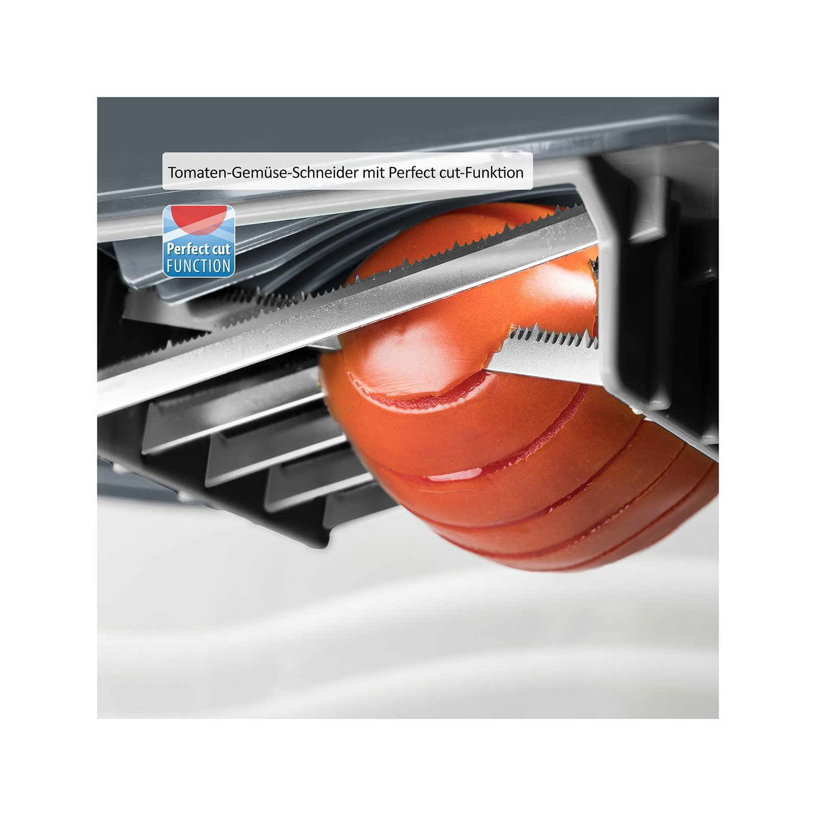 Genius Gemüseschneider Nicer Dicer Chef Gemüseschneider 15.tlg, Gemüsehobel Zwiebelschneider, ultra-scharfen G-NOX Edelstahl-Klingen, extra-große Schneidfläche – Bild 4 von 5