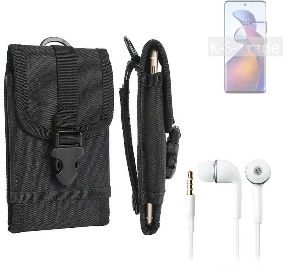 K-S-Trade Handyhülle für Motorola Edge 30 Fusion, Holster Schutz Hülle Gürteltasche Handy Hülle Tasche outdoor
