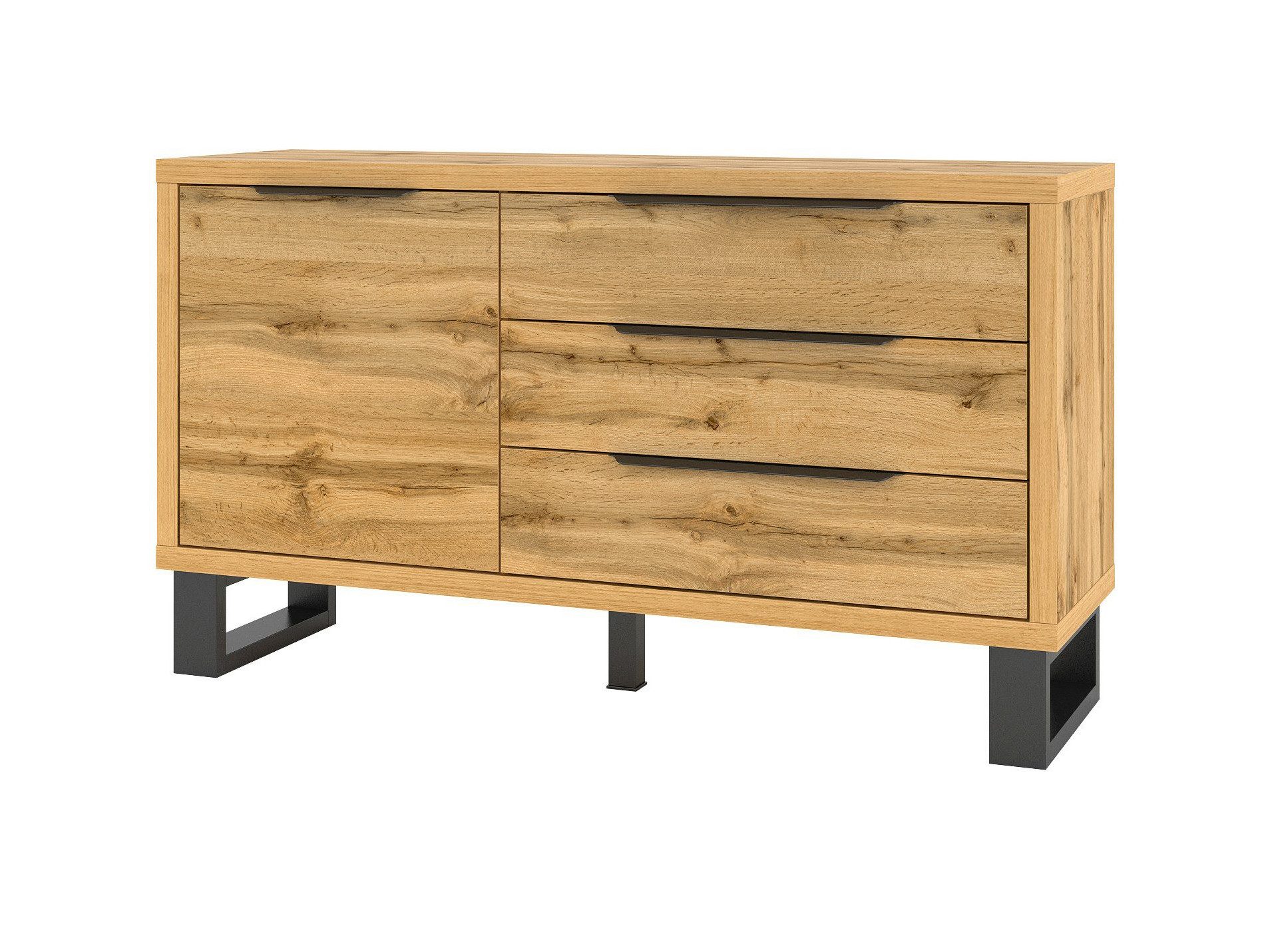 Beautysofa Kommode HALLE, mit Schubladen, Breite:144 cm, modernes Design