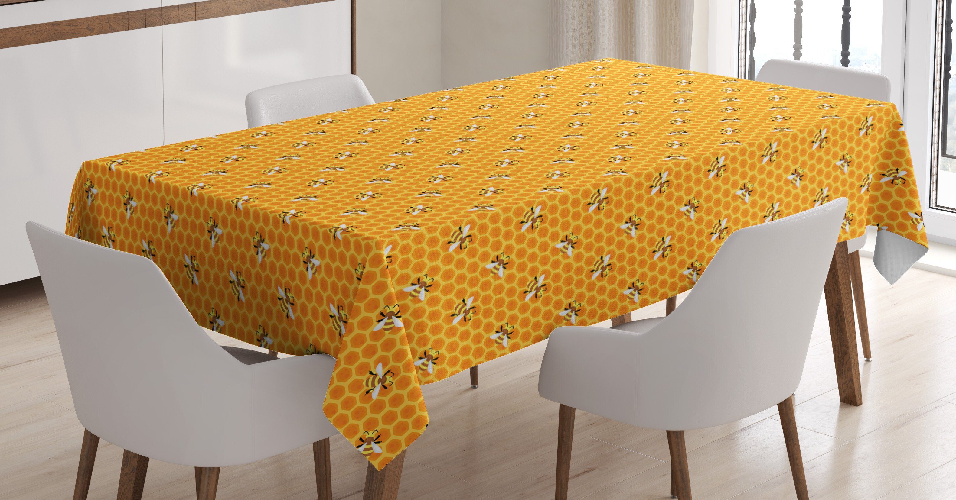Honig Waschbar Bienen Tierkunst Für Combs Farbfest auf Art Klare geeignet Tischdecke Abakuhaus Bereich den Farben, Außen