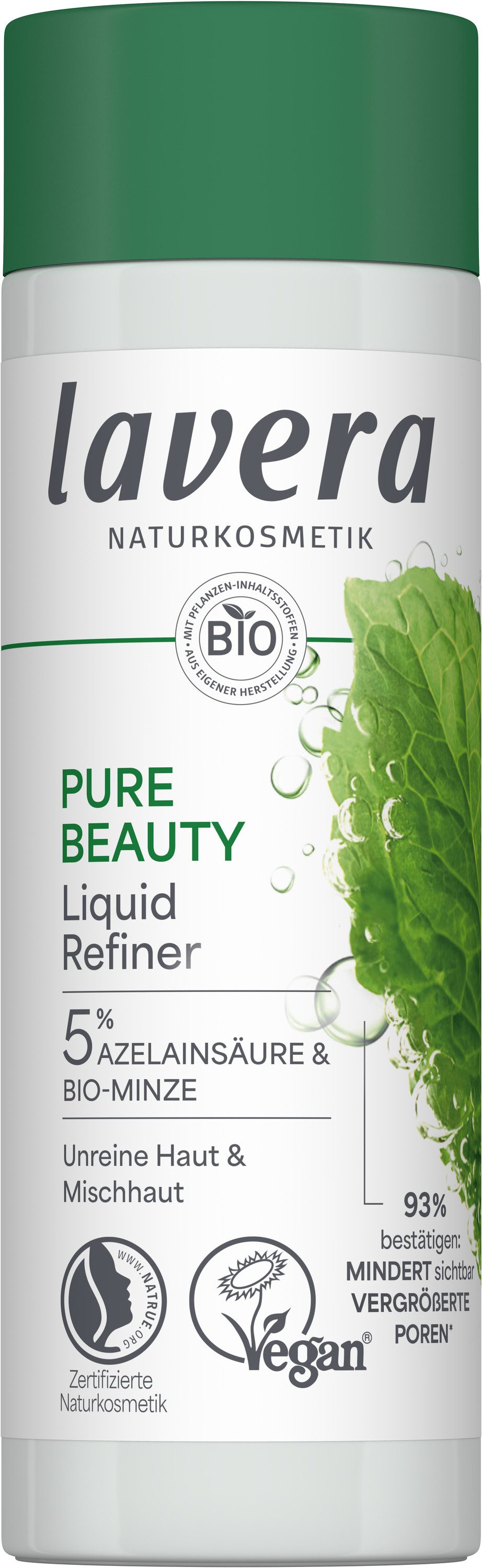 lavera 2-in-1 Gesichtswasser und Peeling Pure Beauty Liquid Refiner