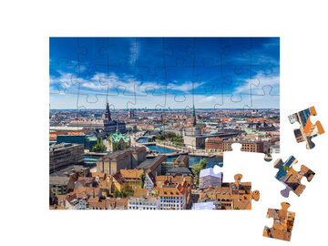 puzzleYOU Puzzle Schöner Sommertag in Kopenhagen, 48 Puzzleteile, puzzleYOU-Kollektionen Dänemark, Skandinavien