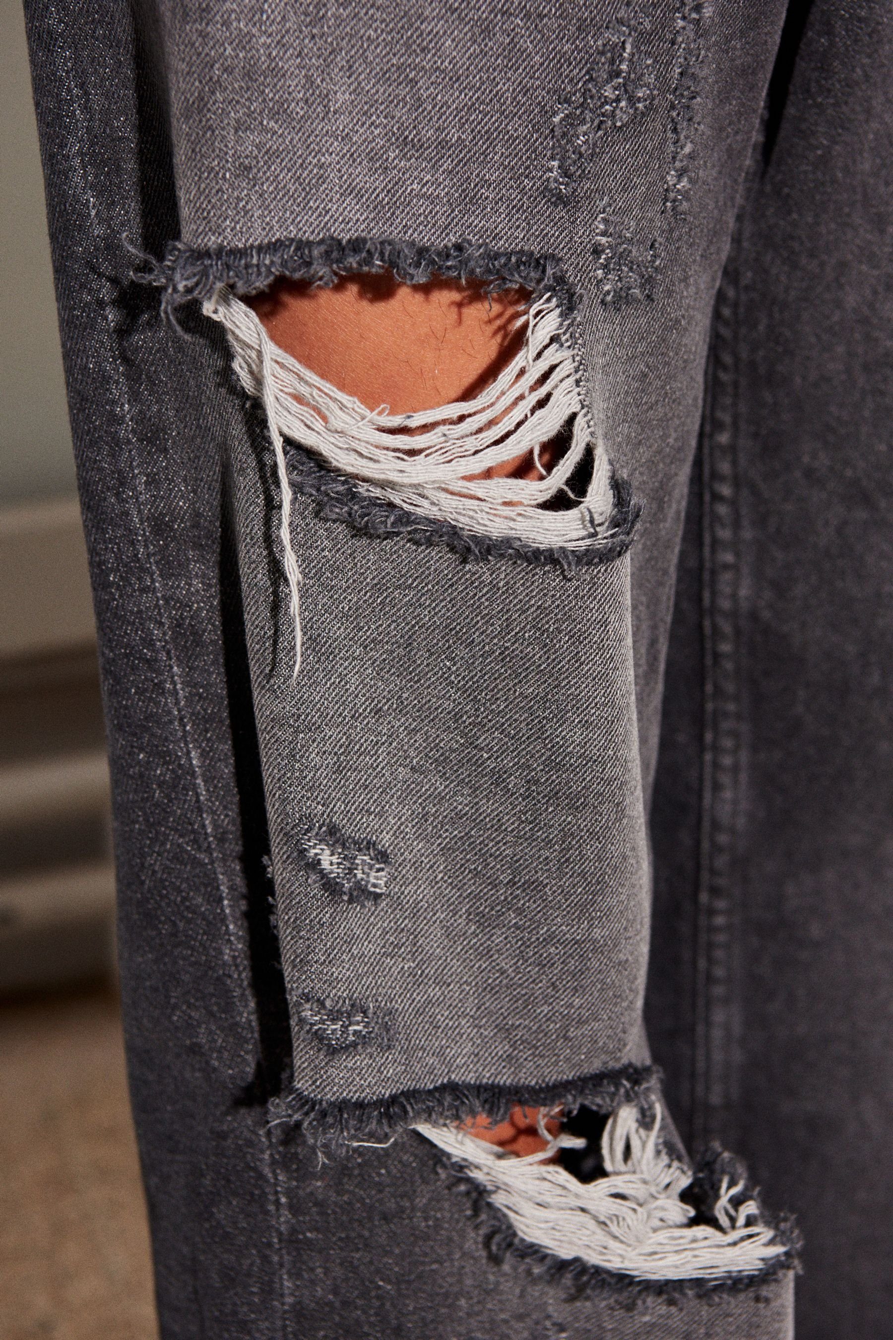 Next Loose-fit-Jeans (1-tlg) mit Rissen Denim-Jeans