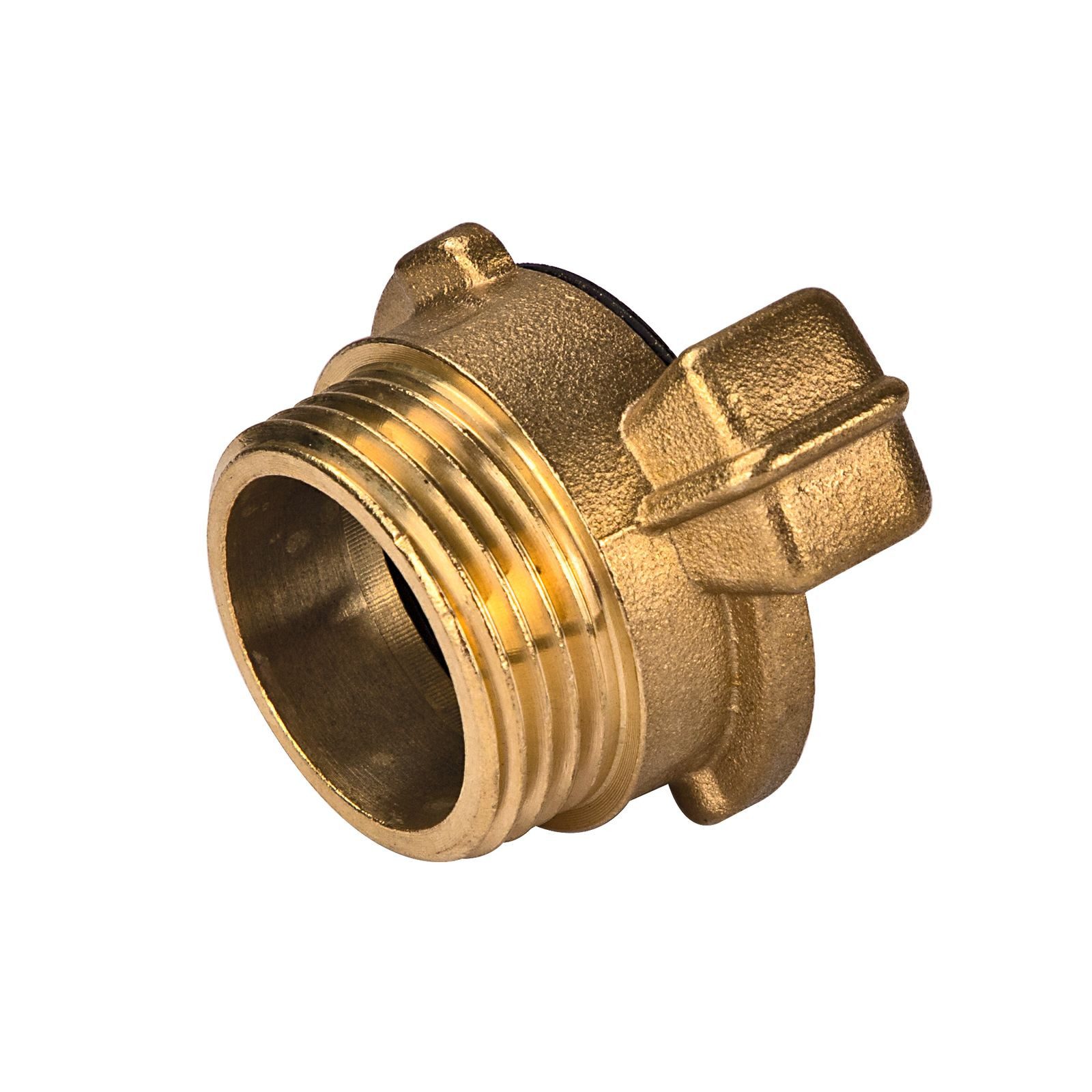 Schlauchadapter Messing Gewindestück 1 Zoll AG 33,3mm mit GK-Kupplung