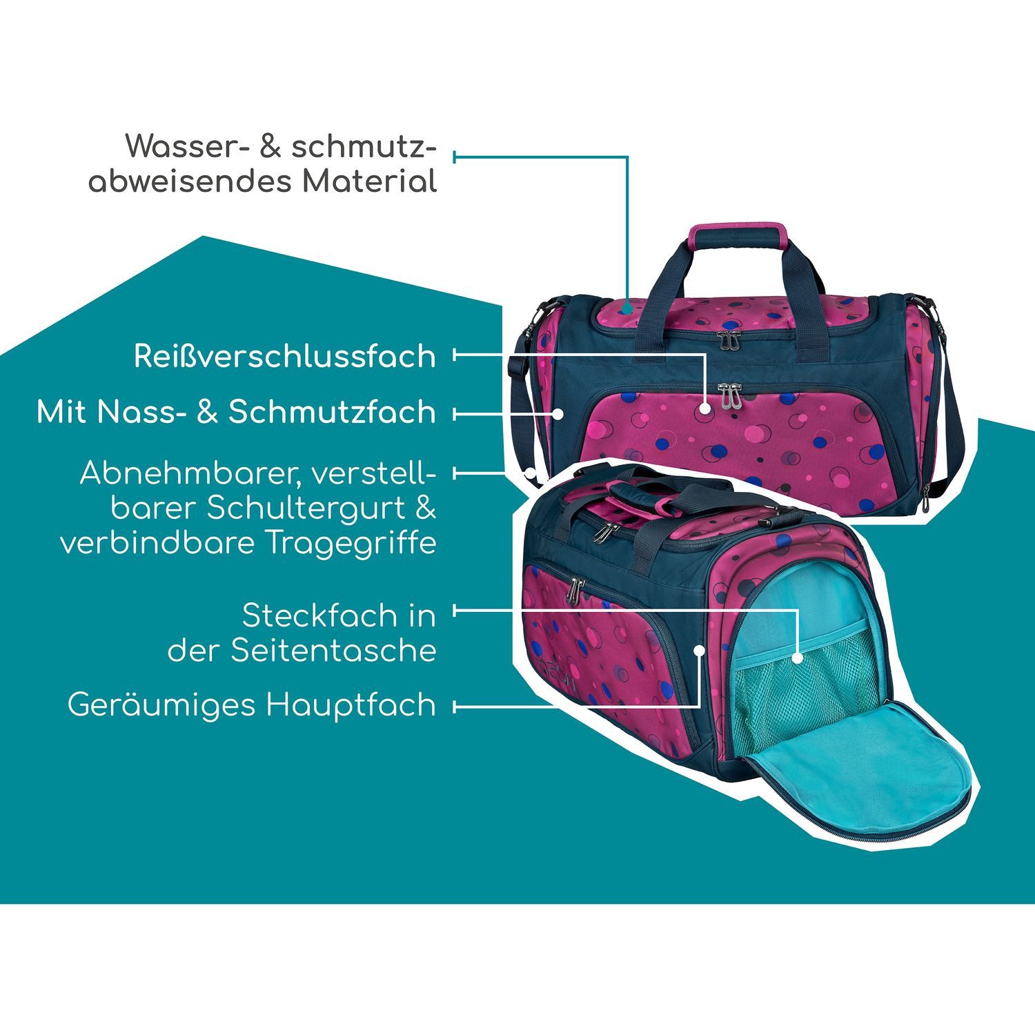 neoxx Aufbewahrungstasche MOVE Sporttasche Bubble me around