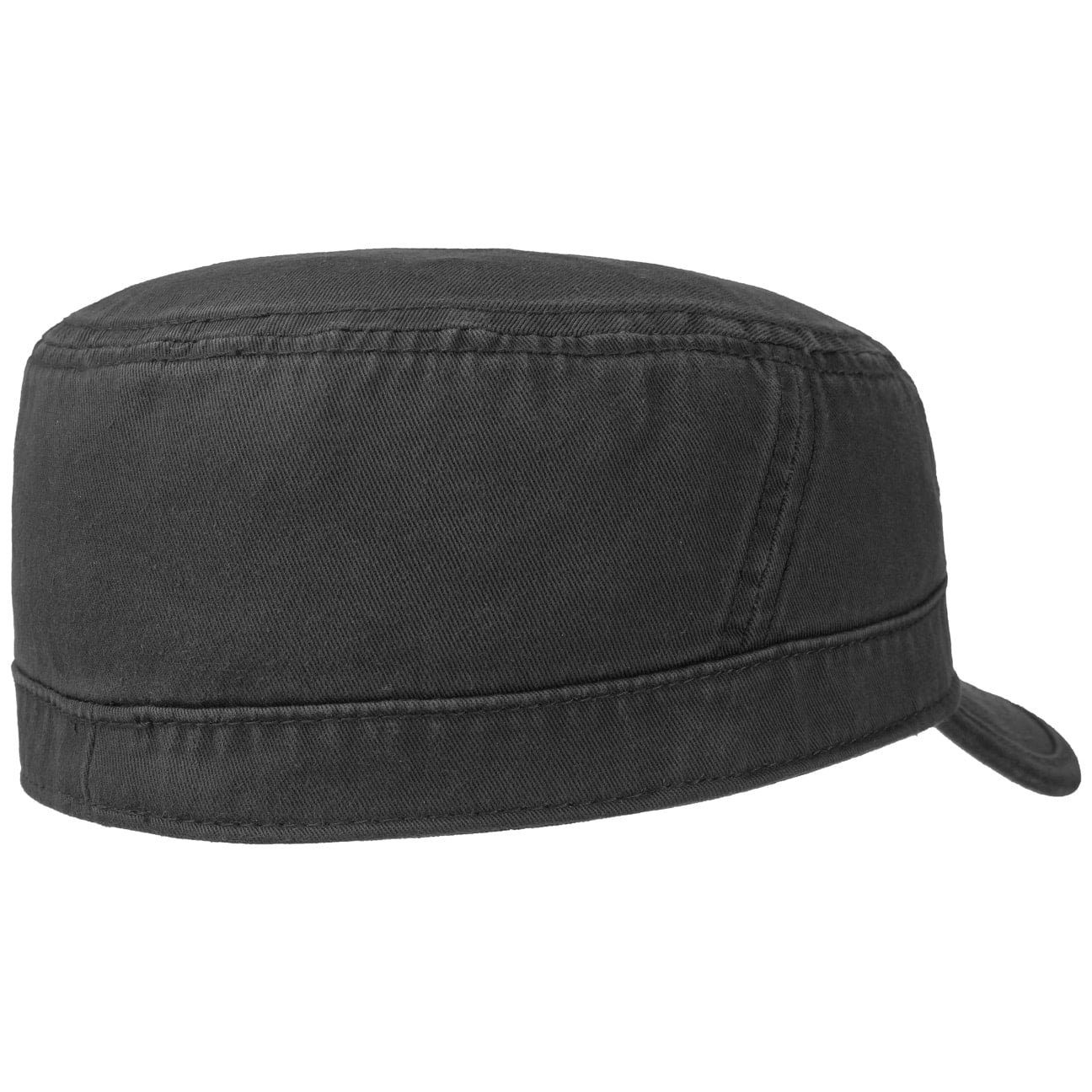 Stetson Army Cap Schirm Baumwollcap (1-St) schwarz mit