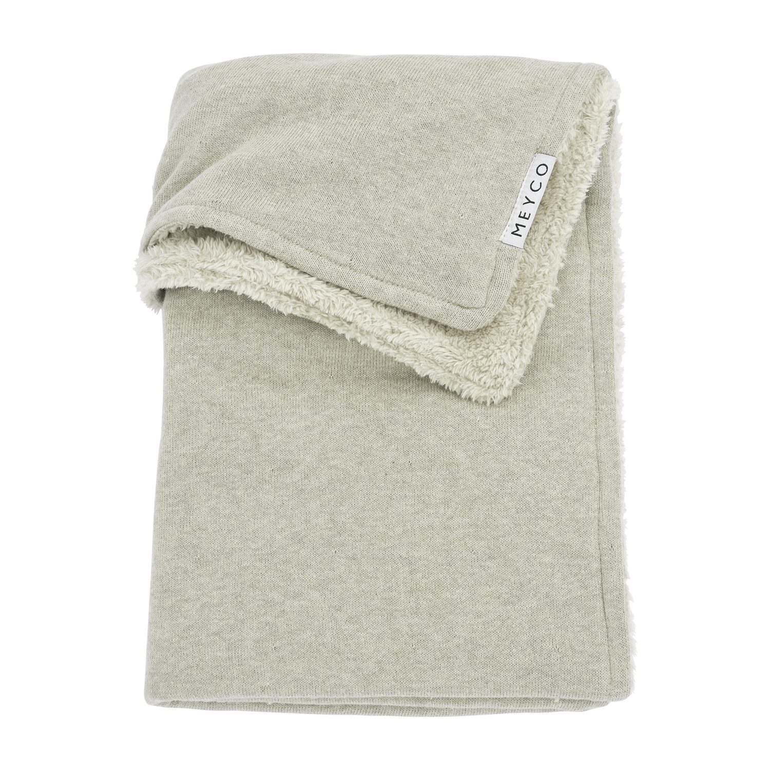 Babydecke Knit Basic Sand Melange, Meyco Baby, 100x150cm