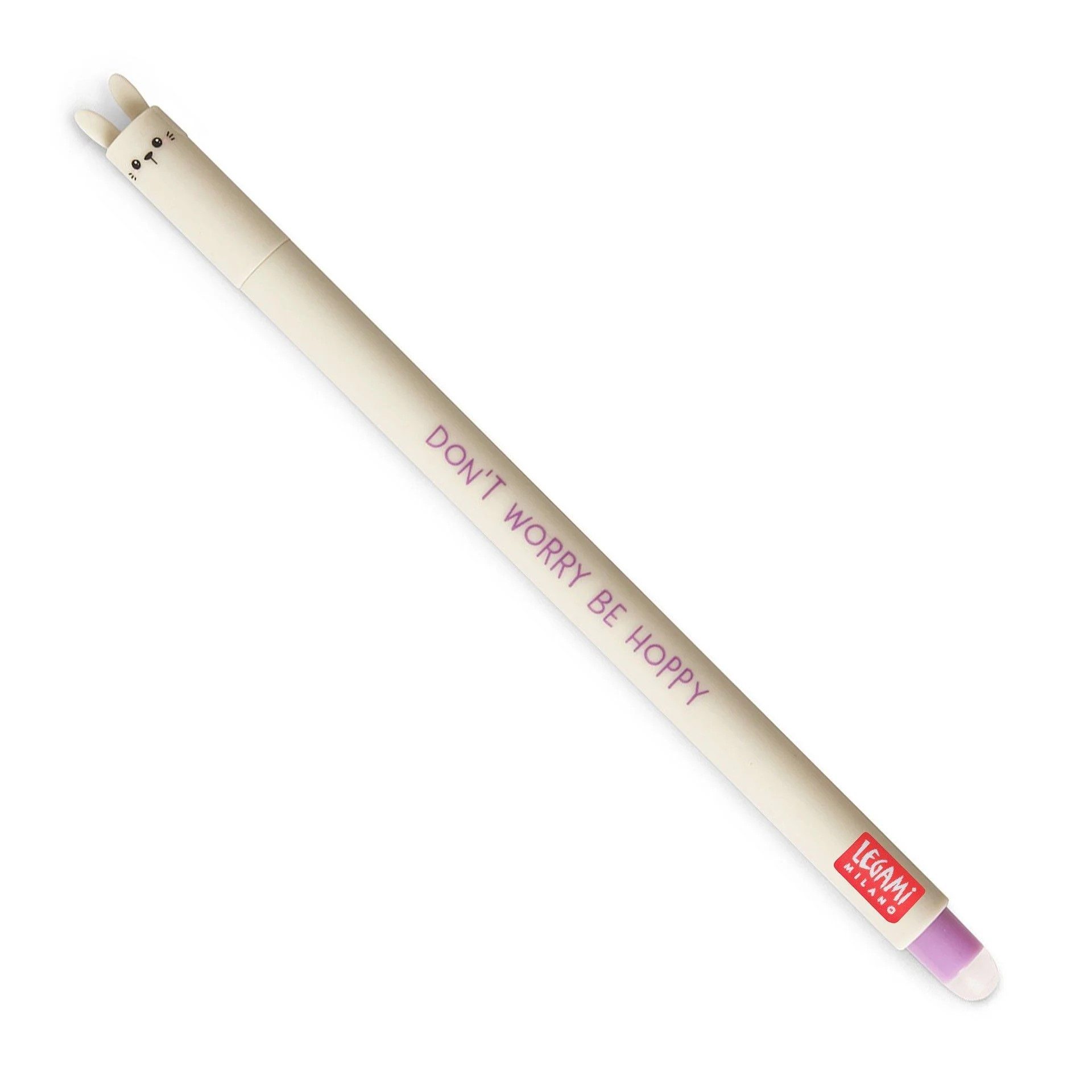 Legami Gelschreiber Löschbarer Gelstift mit Bunny Motiv violett, löschbar