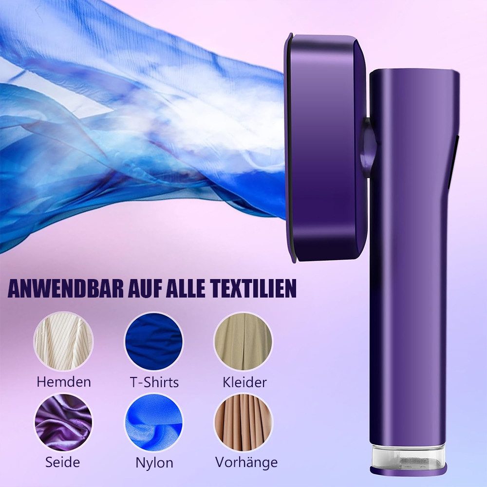 TUWENA Dampfglätter Tragbarer Dampfglätter Steamer, 2 in 1 Dampfbügeleisen mit LED Display, 1200W Steam Iron 30s Schnellaufheizung für Unterwegs und zu Hause – Bild 5 von 5