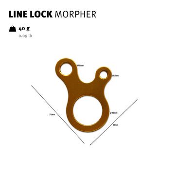 Wechsel Leine Seilspanner Morpher Set Dyneema Guy Line, Stopper 4x Spanner Abspannleine