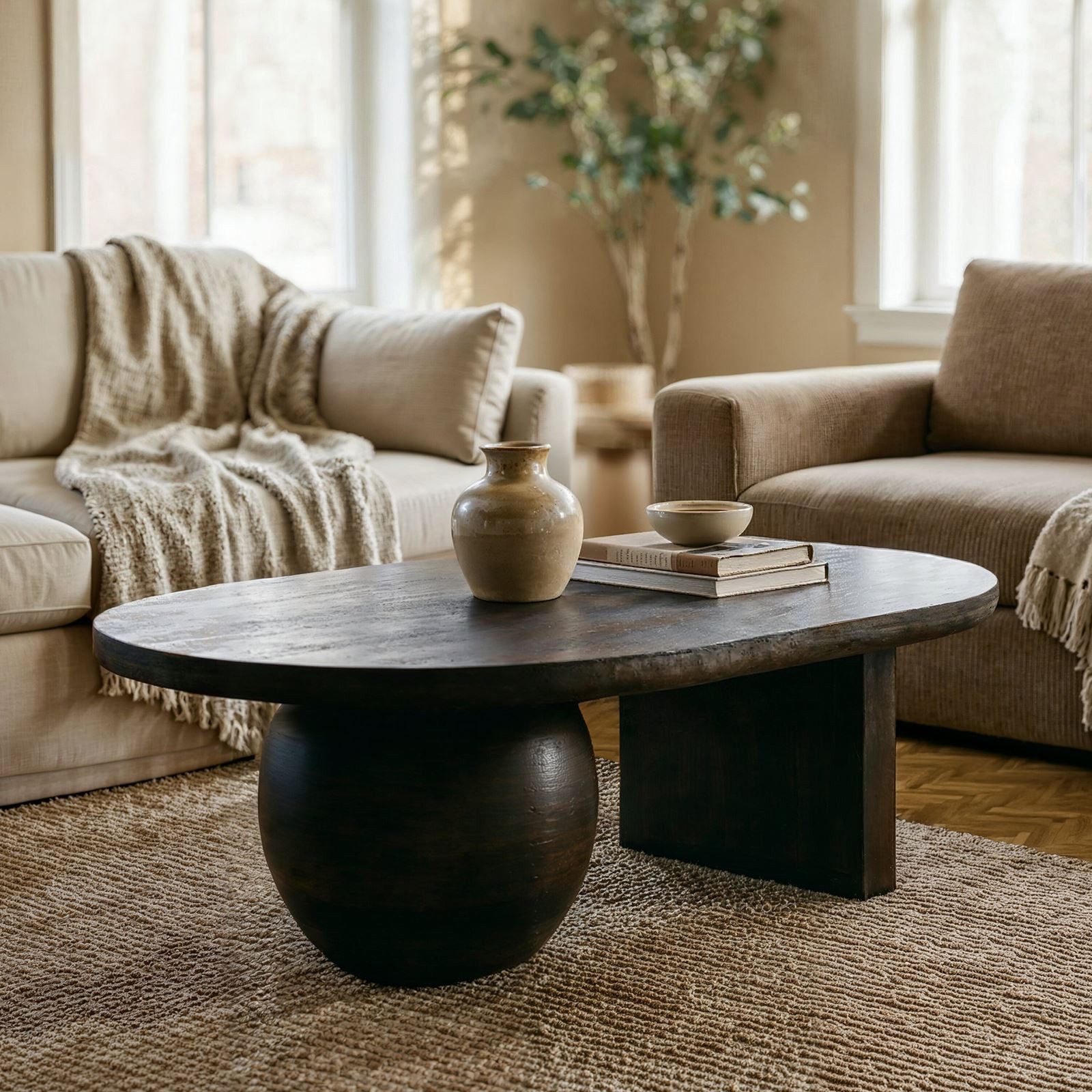 IDIMEX Couchtisch PERLA, Wohnzimmertisch aus massivem Mangoholz mit asymmet günstig online kaufen