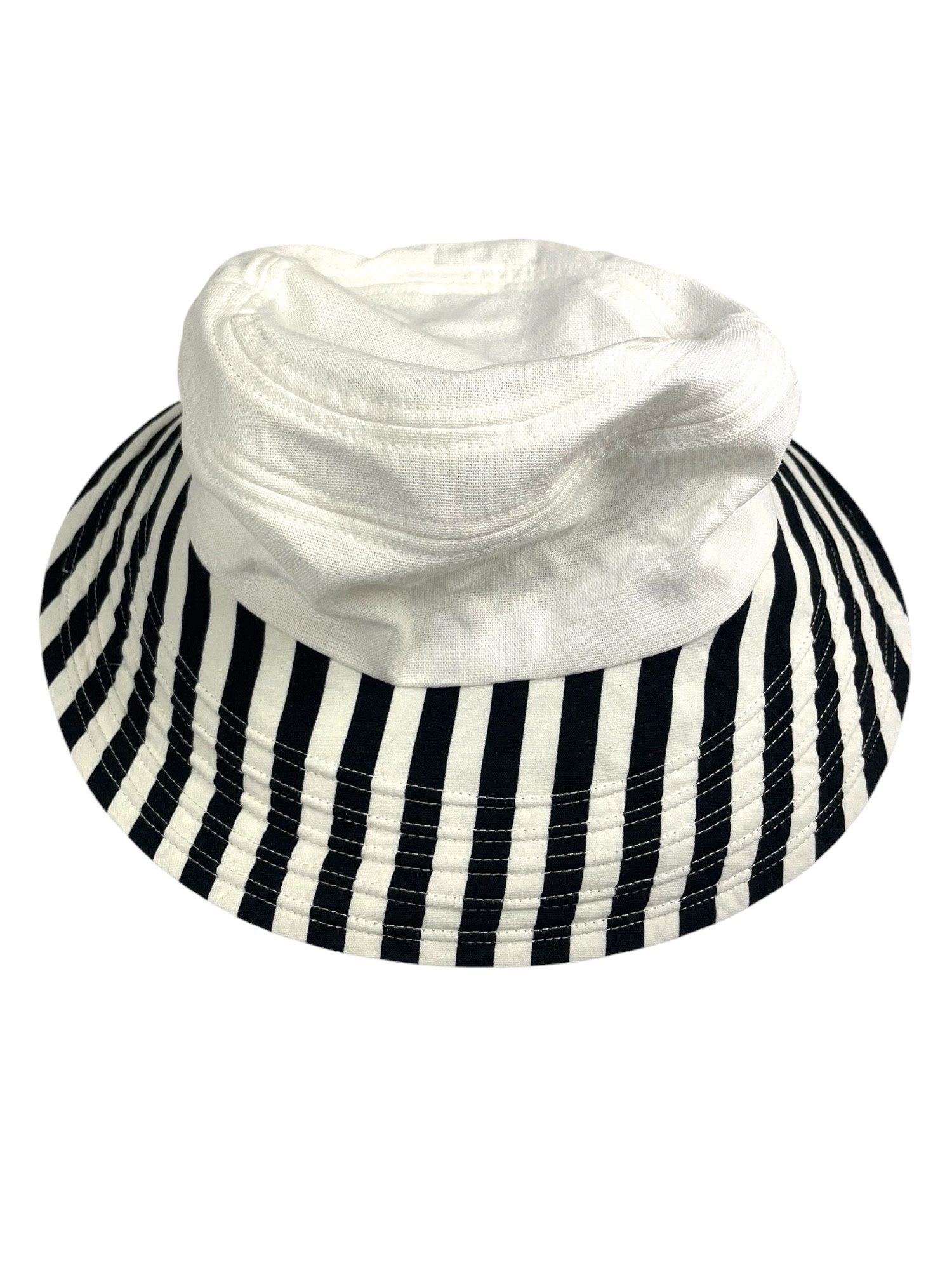 Taschen4life Sonnenhut Damen Sommerhut mit breiter Krempe Streifendesign, größenverstellbar, leichte Baumwollmischung