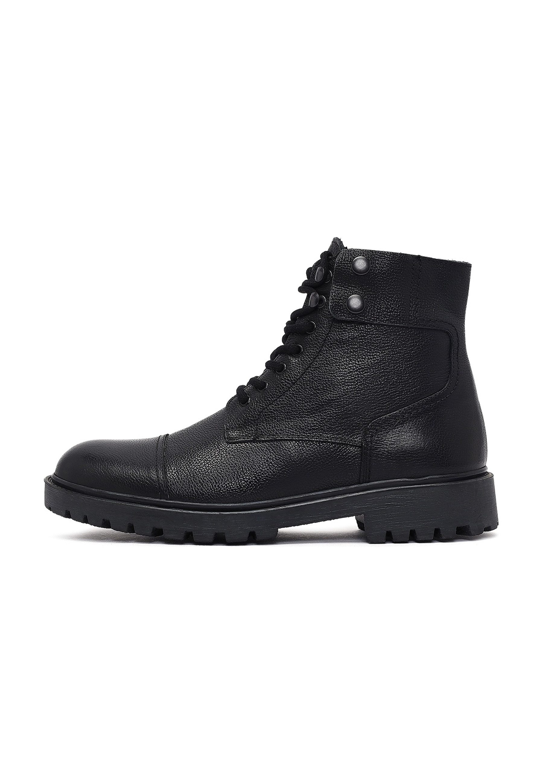 Derimod Leder Schnürstiefeletten Ankleboots