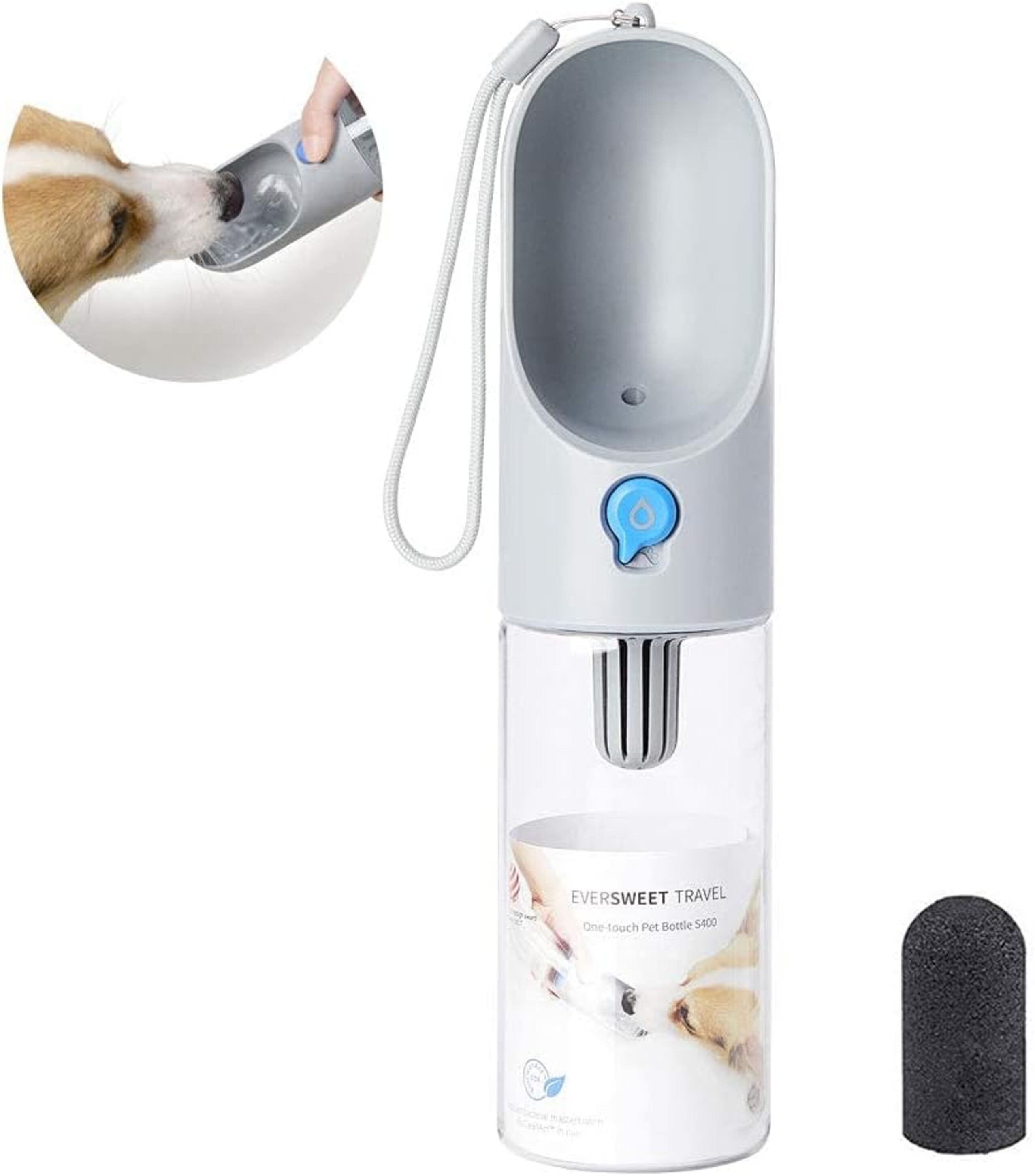 MuffiMau Wasserspender Trinkflasche für Hunde, Haustier günstig online kaufen