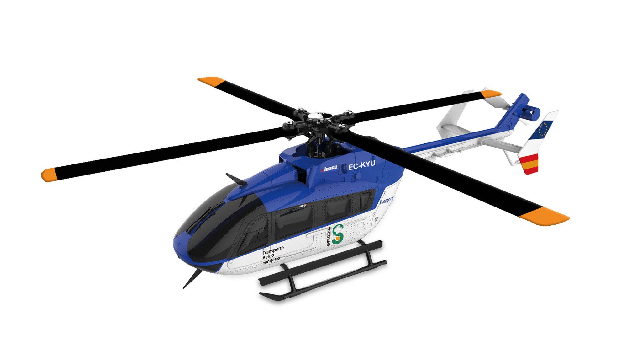 RC-Bagger Amewi RC Hubschrauber EC145 Brushless 6 Kanal, RTF