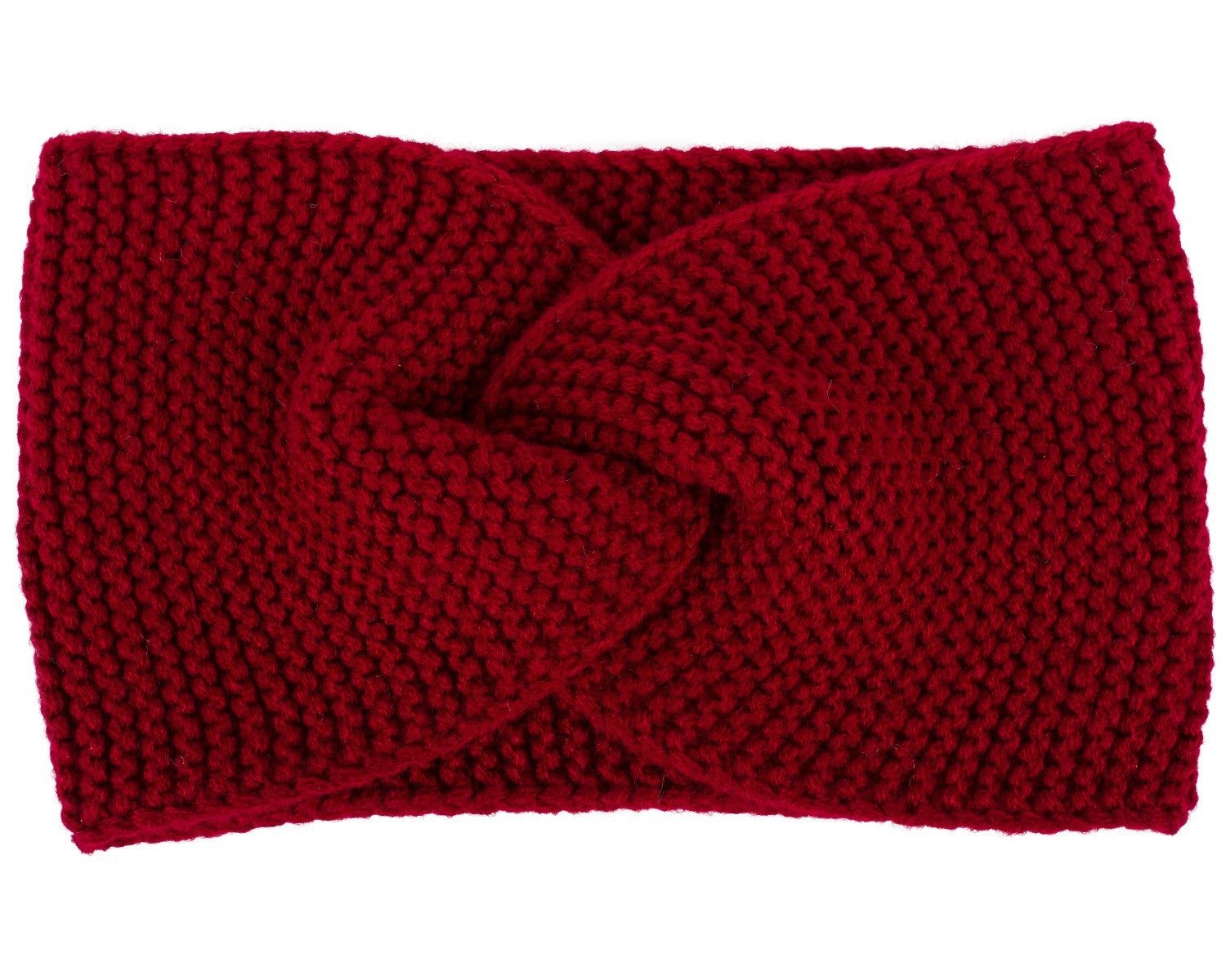 Stirnband Krausstrick Stirnband Twist Knoten